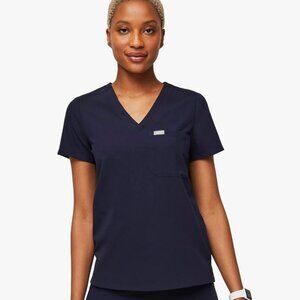 Figs Catarina Scrub Top - Navy